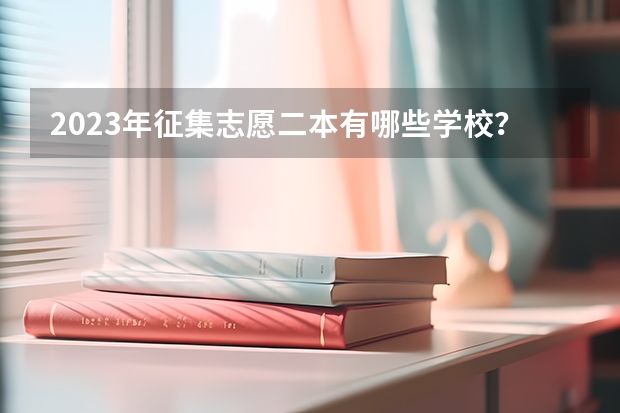 2023年征集志愿二本有哪些学校？